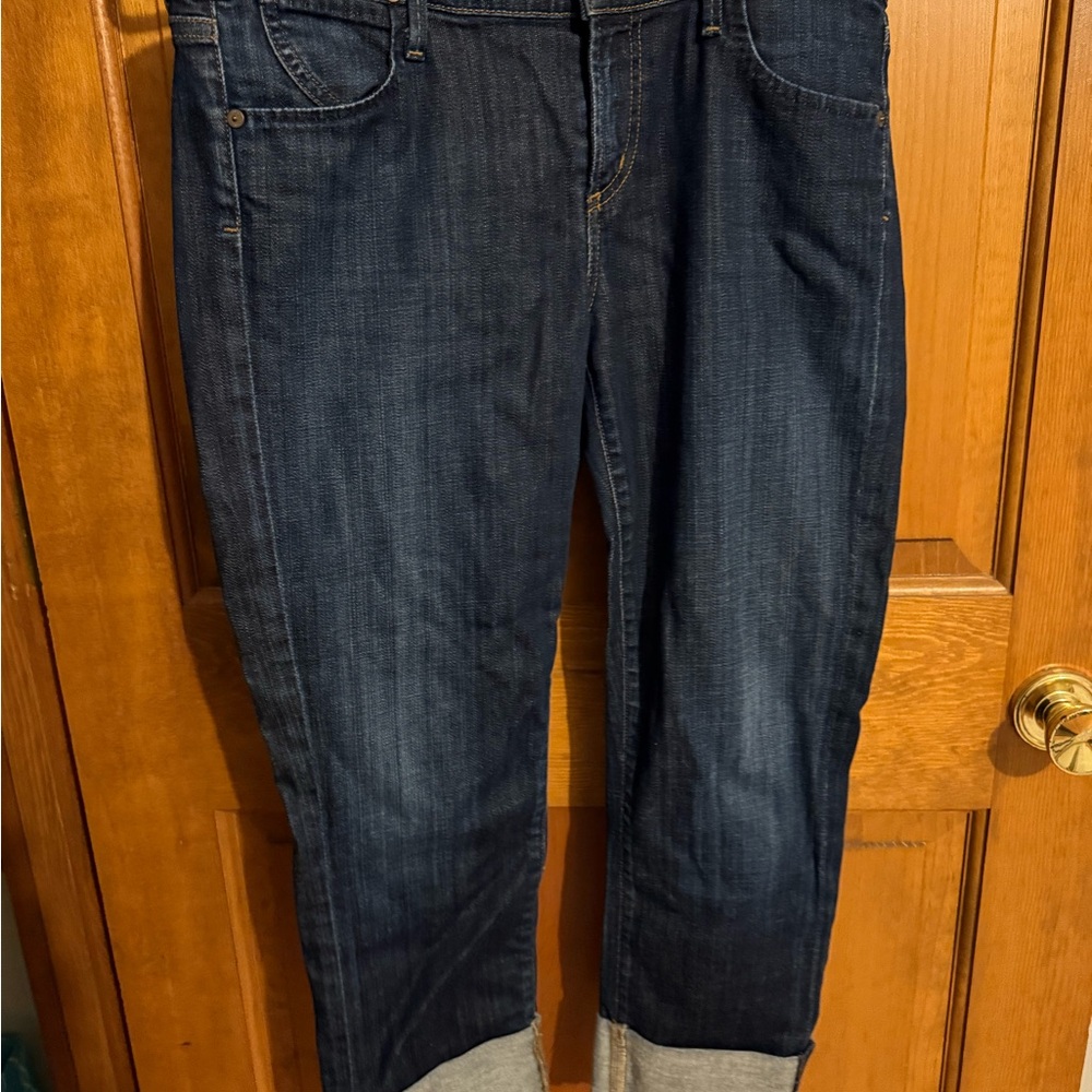 Citizens Of Humanity Deep Blue Cropped Jeans